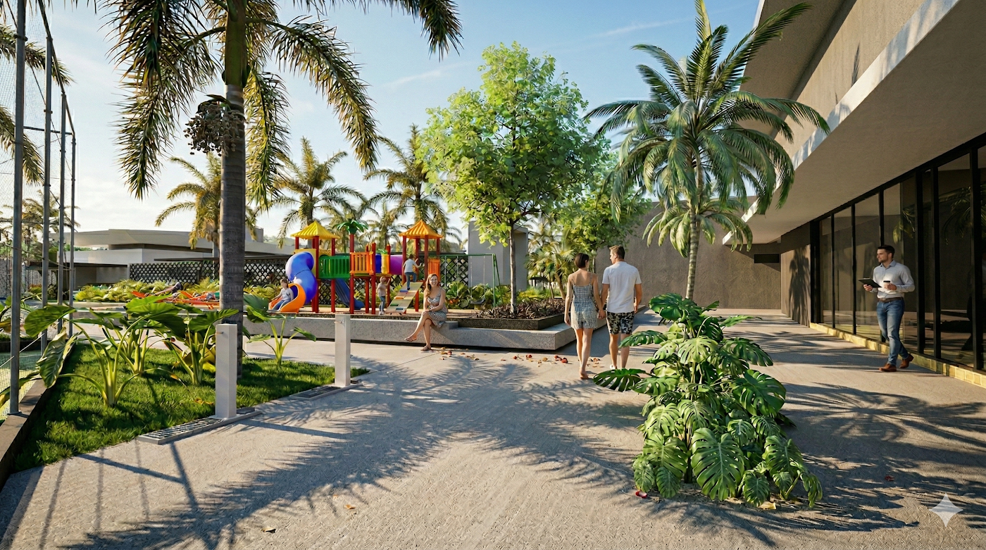 RENDER IA PLAYGROUND GORMETS Ouro Branco Residence
