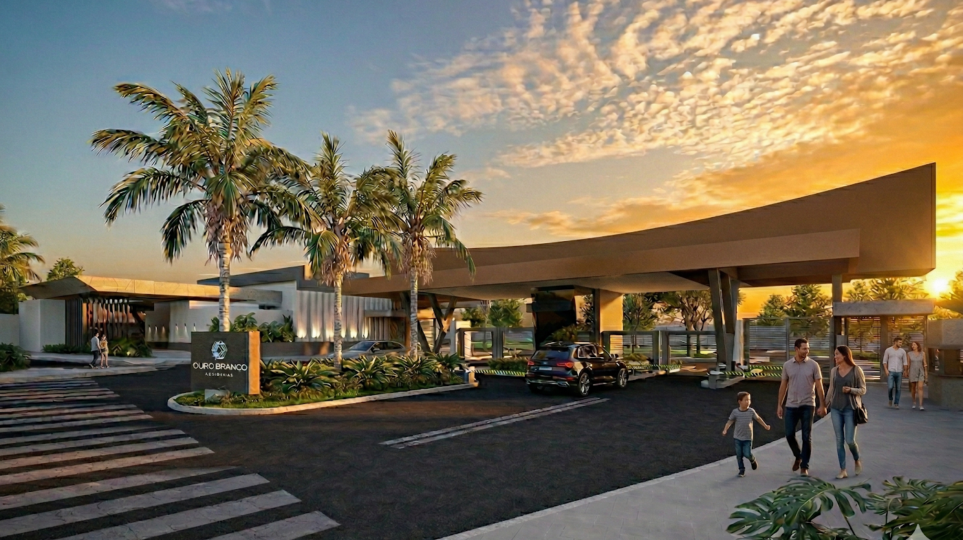 RENDER IA PORTARIA Ouro Branco Residence